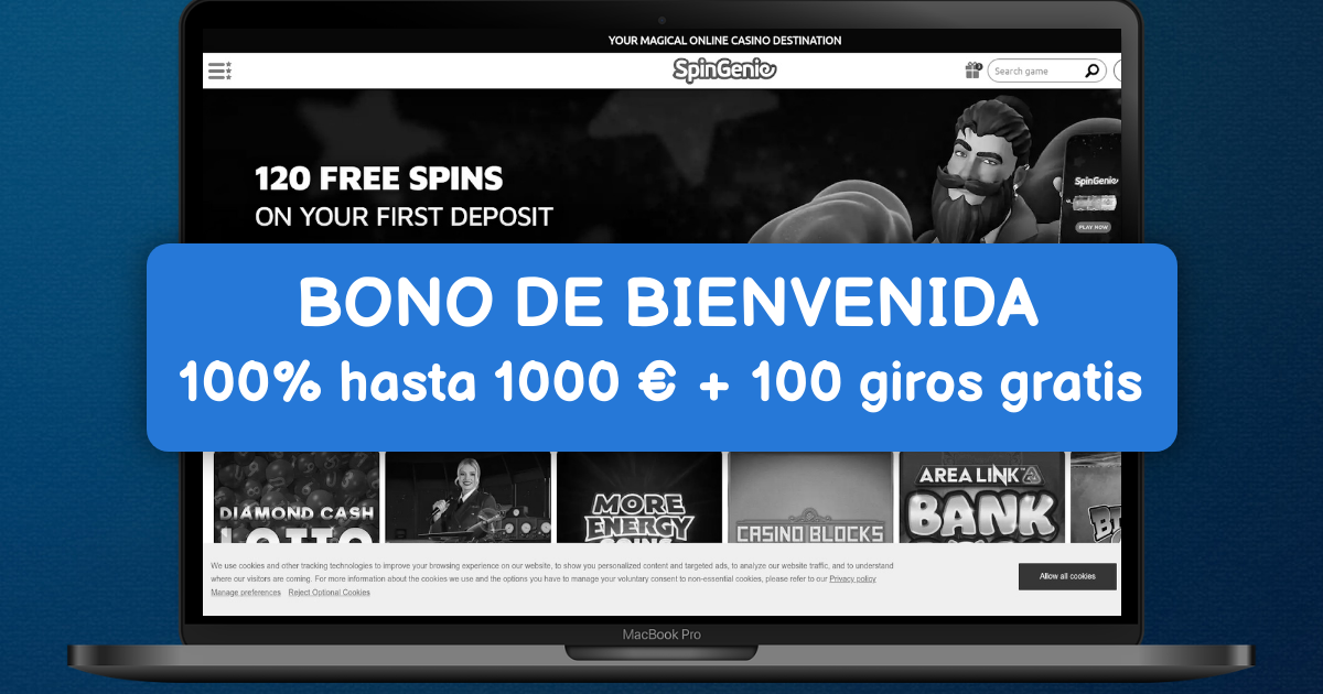 Spin Genie España: Ruleta en Vivo y Slots con Bote